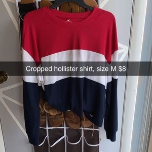 Cute cropped hollister shirt